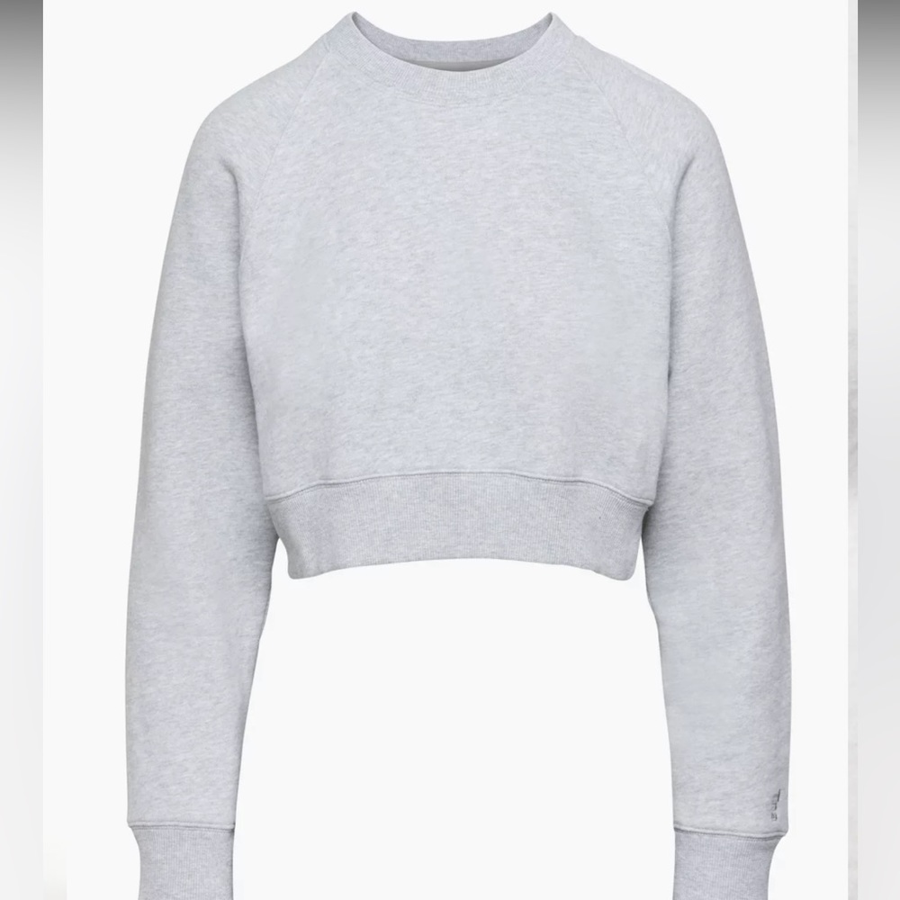 Aritzia - Cozy Fleece Perfect Raglan Sweatshirt in Brown - Like New Condition
